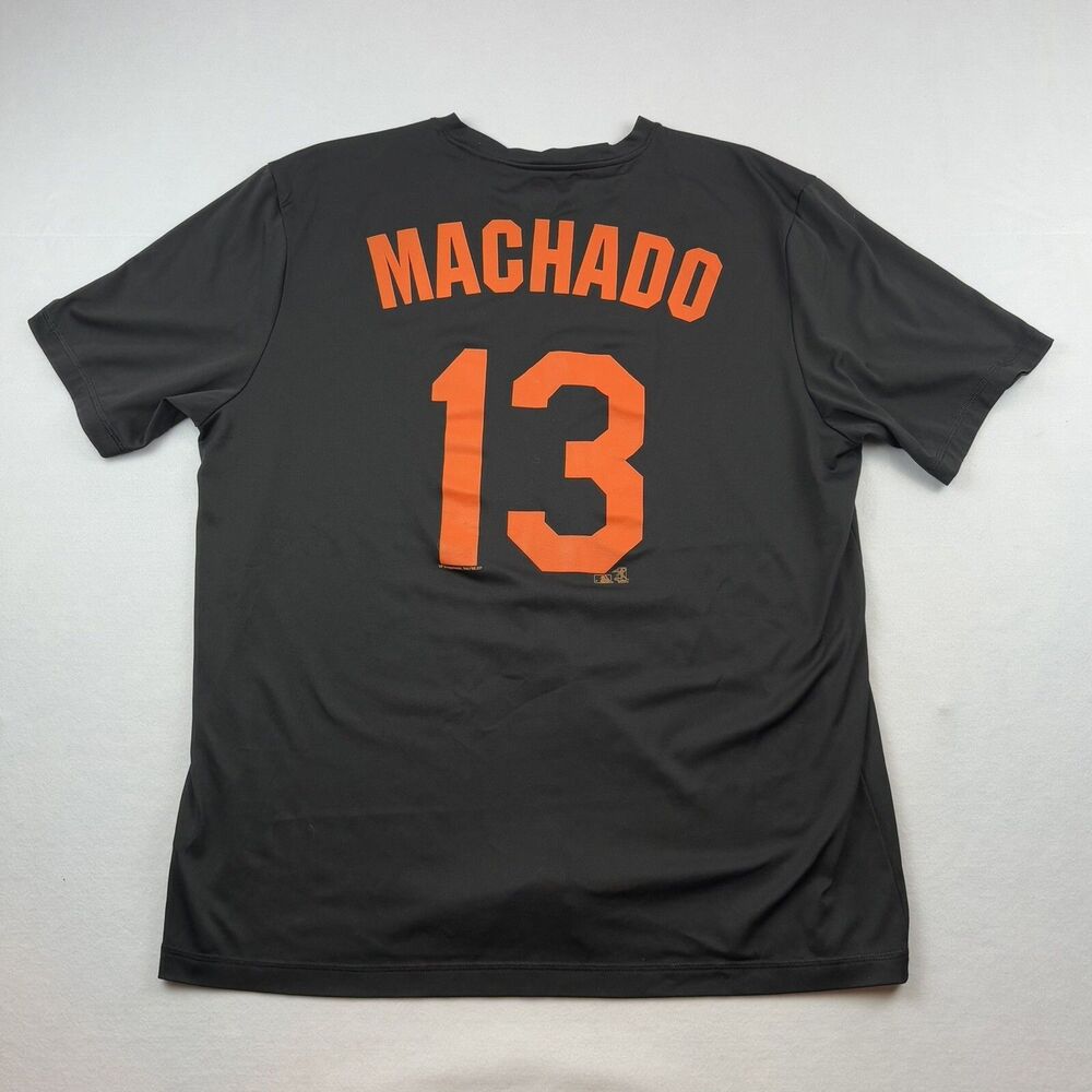 Baltimore Orioles Machado #13 T Shirt Mens XL Black TX3 Cool Short Sleeve